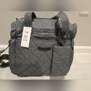 Lug Charcoal Quilted Carry Om Bag